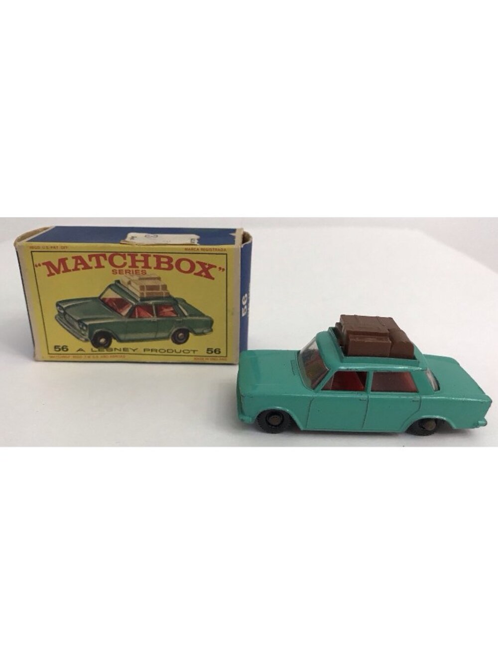 Vintage Matchbox LESNEY Fiat 1500 No. 56 Original Box